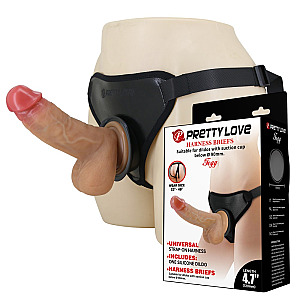 Pretty Love Fogg Harness Briefs, strap-on postroj s dildom