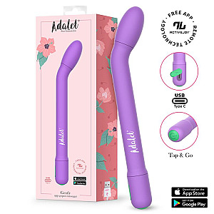 Adalet Gently G-Point Vibrator With APP (Lavender), vibrátor na bod-g