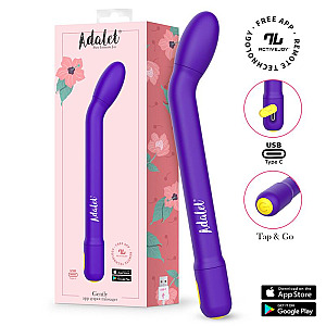 Adalet Gently G-Point Vibrator With APP (Purple), vibrátor na bod-g