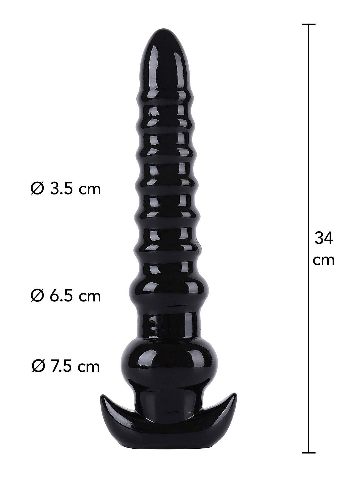 Hidden Desire Extreme Anal Drill (34 cm), análny XXL dildo