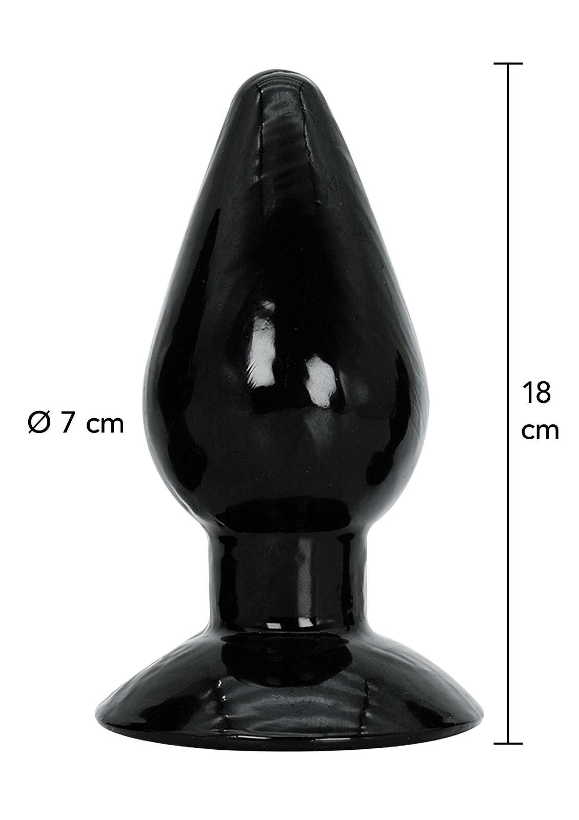 Hidden Desire, Extreme Buttplug Extra Large (18 cm), análny XXL kolík