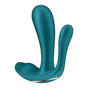 Satisfyer Top Secret+ Connect App Battery Series (Green), vibrátor do nohavičiek