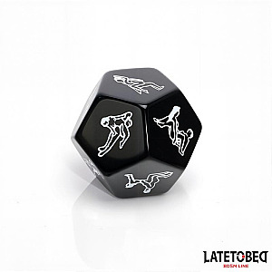 LATETOBED BDSM LINE Posture Sex Dice, erotická kocka polôh