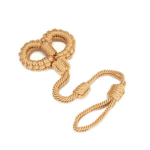 Liebe Seele Bound II Shibari Bondage Rope Wrist Cuffs and Lead, putá na zápästia s vôdzkou