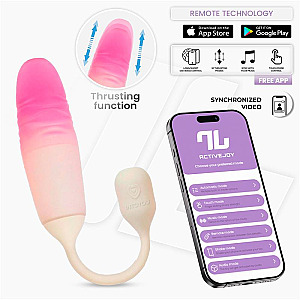 INTOYOU APP SERIES NexEgg Motion Vibrating Egg with Thrusting (Beige/Pink), vibračné vajíčko s aplikáciou