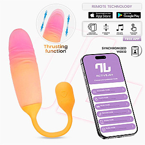 INTOYOU APP SERIES NexEgg Motion Vibrating Egg with Thrusting (Orange/Pink), vibračné vajíčko s aplikáciou