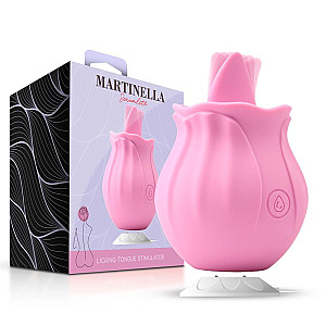 MARTINELLA Rose Stimulator with Licking Tongue, stimulátor klitorisu s jazýčkom