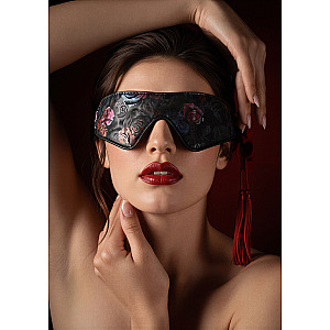Geisha Floral Jacquard Blindfold, polstrovaná maska na oči