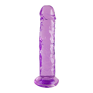 Dream Toys Bubblegum Blast Candy Kelly Purple Classic Jelly (19 cm), pružné realistické dildo