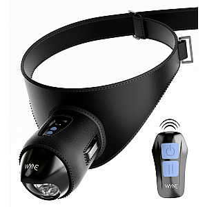WYNE RC Strap-on Masturbator 13, vibračný masturbátor s postrojom