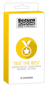 Výber kondómov 12 kusov Secura Test The Best