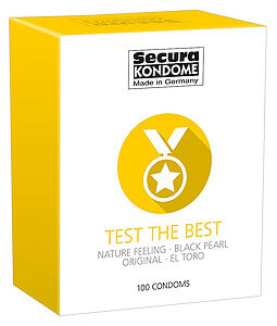 Balíček kondómov 100 kusov Secura Test The Best
