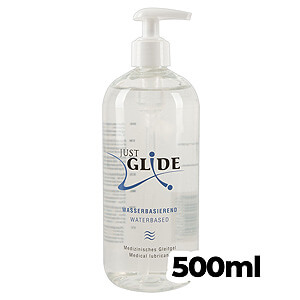 Just Glide waterbased 500ml, vodný lubrikačný gél s pumpičkou