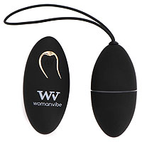 Womanvibe Alsan čierne vibračné vajíčko na diaľkové ovládanie