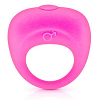 Glamy Vibrating Cockring ružový vibračný krúžok